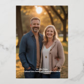 Invitation du 25e anniversaire du Mariage Floral E (Verso)