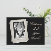 Invitation du 25e anniversaire du Mariage - Insert (Debout devant)