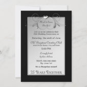 Invitation du 25e anniversaire du Mariage - Insert (Dos)