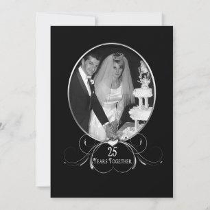 Invitation du 25e anniversaire du Mariage - Insert
