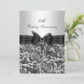 Invitation du 25e anniversaire du Mariage Silver F (Debout devant)