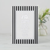 Invitation du 25e anniversaire du Mariage Silver S (Debout devant)