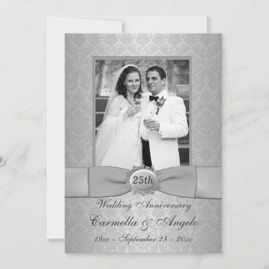 invitation du 25e anniversaire - N'UTILISEZ PAS DE (Devant)