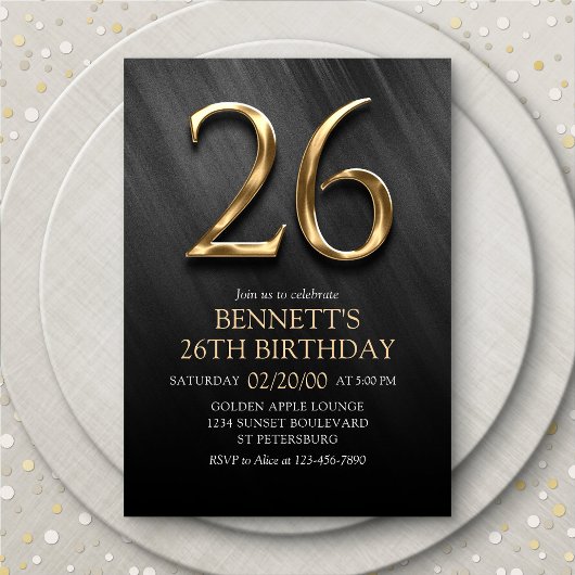 Invitation du 26e anniversaire