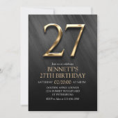 Invitation du 27e anniversaire (Devant)