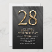 Invitation du 28e anniversaire (Devant)