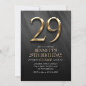 Invitation du 29e anniversaire (Devant)