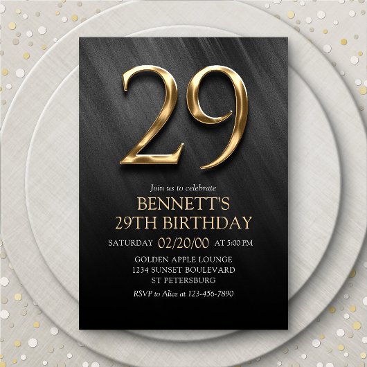 Invitation du 29e anniversaire