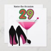 Invitation du 29e anniversaire par SRF (Devant / Derrière)