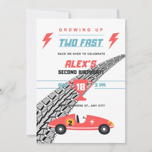 Invitation du 2e anniversaire (Devant)