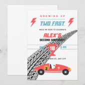 Invitation du 2e anniversaire (Devant / Derrière)