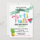 Invitation du 2e anniversaire Twotti Fruitti (Devant)