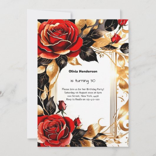 Invitation du 30e anniversaire (Devant)