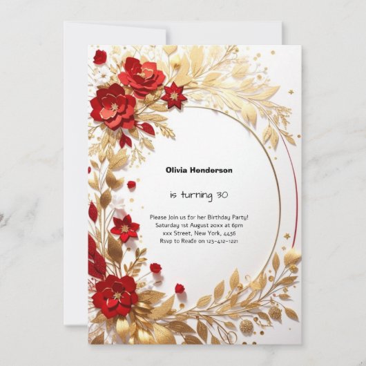 Invitation du 30e anniversaire (Devant)