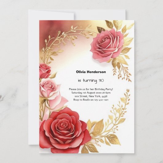 Invitation du 30e anniversaire (Devant)