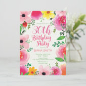 Invitation du 30e anniversaire. Anniversaire Flora (Debout devant)