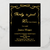 Invitation du 30e anniversaire avec une vraie huil (Recto)