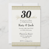 Invitation du 30e anniversaire de Mariage (Devant)