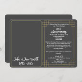 Invitation du 30e anniversaire du jubilé de perles (Devant / Derrière)