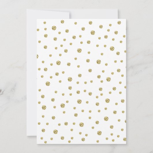 Invitation du 30e anniversaire du Mariage - Or & B (Dos)