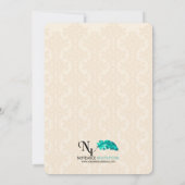 Invitation du 30e anniversaire du Mariage Peach Pe (Dos)