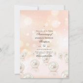 Invitation du 30e anniversaire du Mariage Pearl (Devant)