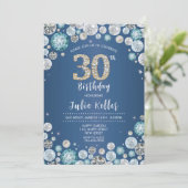 Invitation du 30e anniversaire. Élégant Invitation (Debout devant)