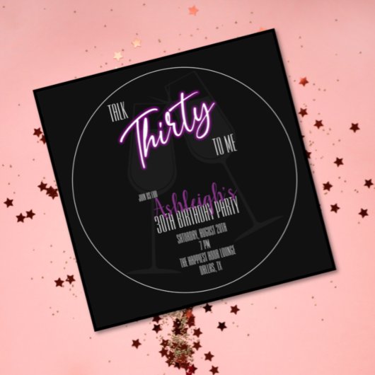Invitation du 30e anniversaire - Parlez-moi trente