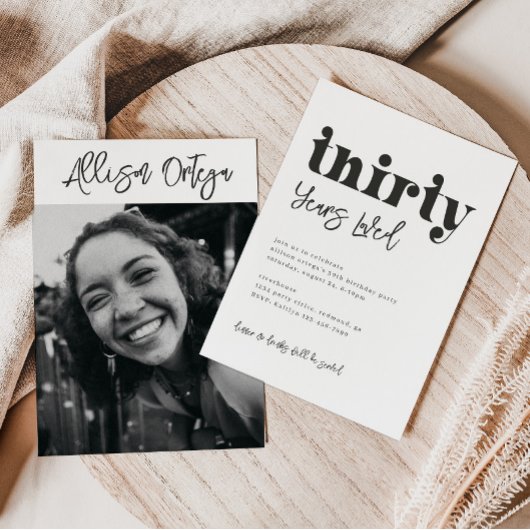Invitation du 30e anniversaire | Photo 30e anniver