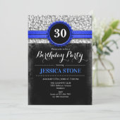 Invitation du 30e anniversaire - Royal Blue Black  (Debout devant)