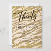 Invitation du 30e anniversaire sauvage (Devant)