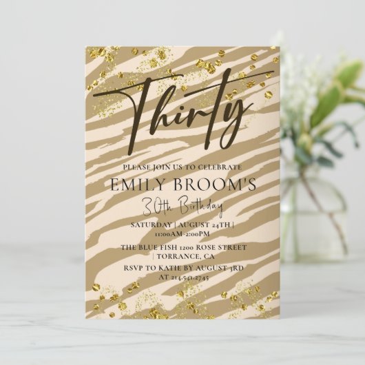 Invitation du 30e anniversaire sauvage (Debout devant)