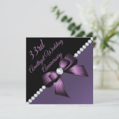 Invitation du 33e anniversaire du Mariage Amethyst (Debout devant)