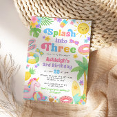 Invitation du 3e anniversaire d'été - Splash in Th