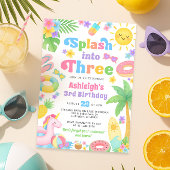 Invitation du 3e anniversaire d'été - Splash in Th