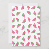 Invitation du 3e anniversaire | pastèque tropicale (Dos)