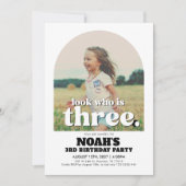 Invitation du 3e anniversaire Regardez qui est tro (Devant)