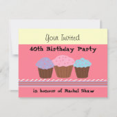 Invitation du 40e anniversaire (Devant)