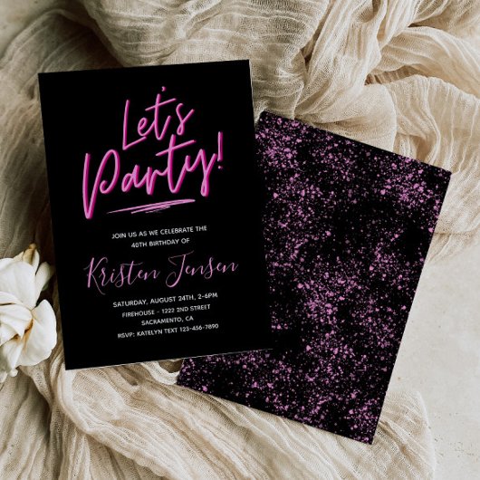 Invitation du 40e anniversaire | 40e fête d'annive