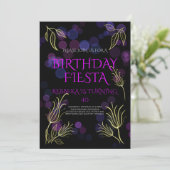 Invitation du 40e anniversaire avec un arrière - p (Debout devant)