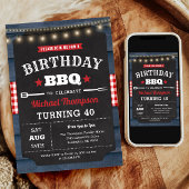 Invitation du 40e anniversaire - Barbecue Party