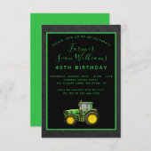 Invitation du 40e anniversaire de l'agriculteur (Devant / Derrière)