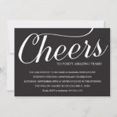 Invitation du 40e anniversaire du Mariage (Devant)