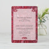 Invitation du 40e anniversaire du Mariage Ruby (Debout devant)