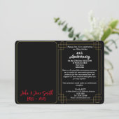 Invitation du 40e anniversaire du rubis sur mesure (Debout devant)