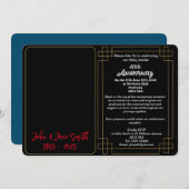 Invitation du 40e anniversaire du rubis sur mesure (Devant / Derrière)