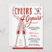 Invitation du 40e anniversaire, Faux Parties scint (Devant)