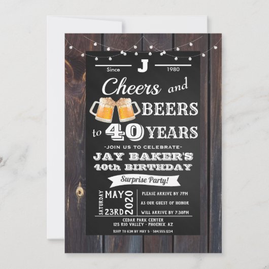 Invitation du 40e anniversaire, Invitation du 21e  (Devant)