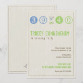 Invitation du 40e anniversaire - Personnaliser (Devant / Derrière)