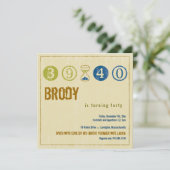 Invitation du 40e anniversaire - Personnaliser (Debout devant)